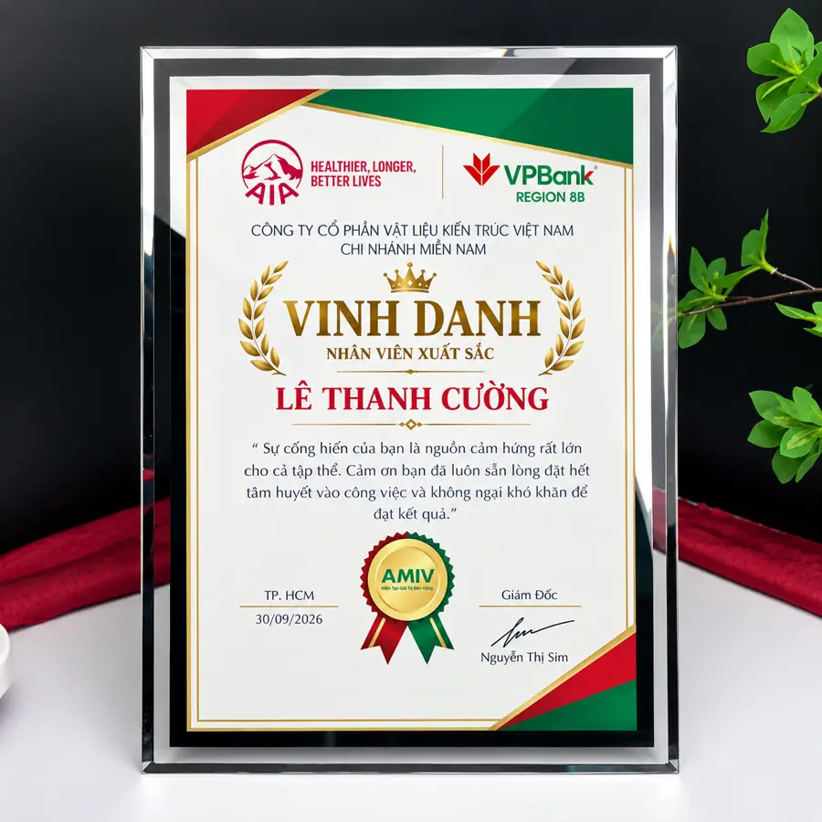 Bằng khen – Chứng nhận mã KNC-037 Robert