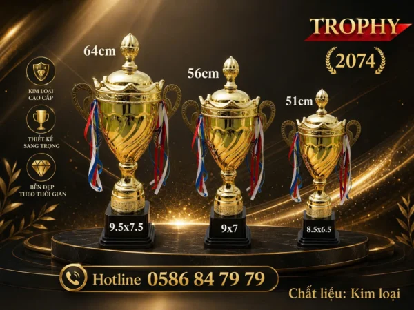 CUP BÓNG ĐÁ KIM LOẠI CUP-069