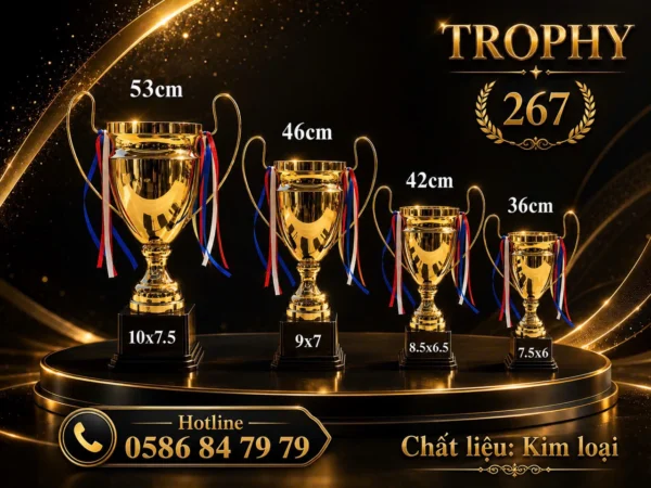 CUP BÓNG ĐÁ KIM LOẠI CUP-074